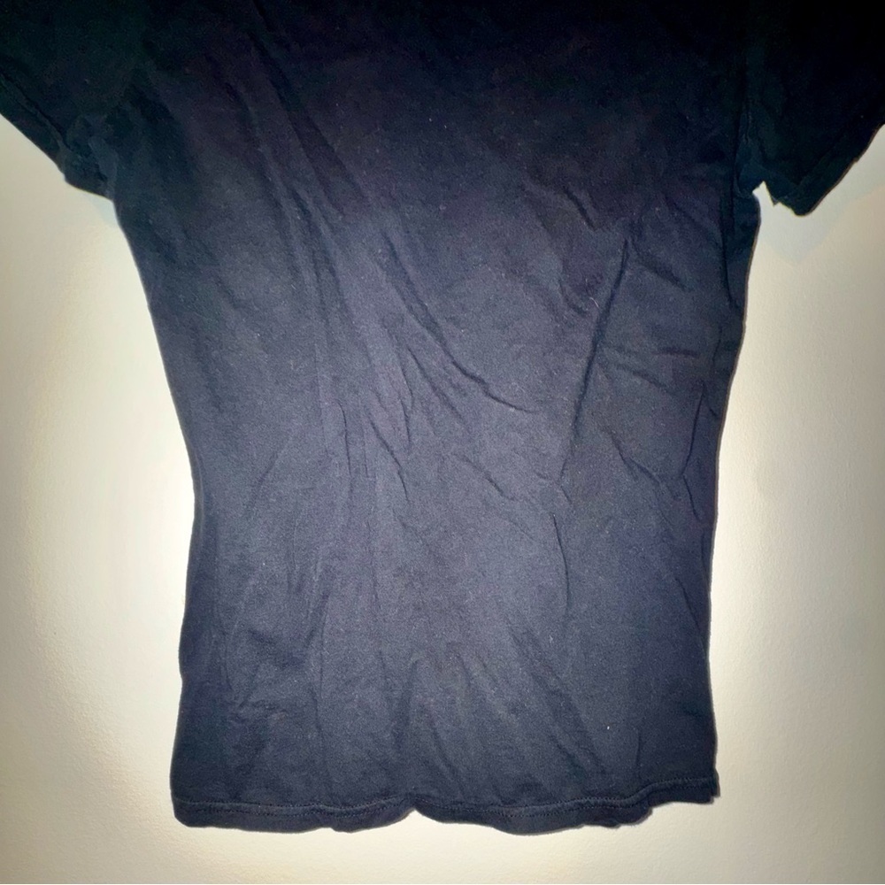 Vintage Y2K Lucky Brand x The Beatles Black 'LOVE' Graphic Tee - Picture 8 of 9